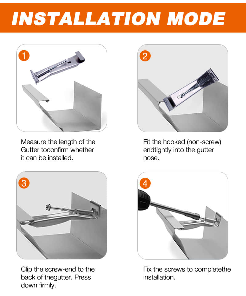 5" 6" 7" 8" K style Gutter hanger