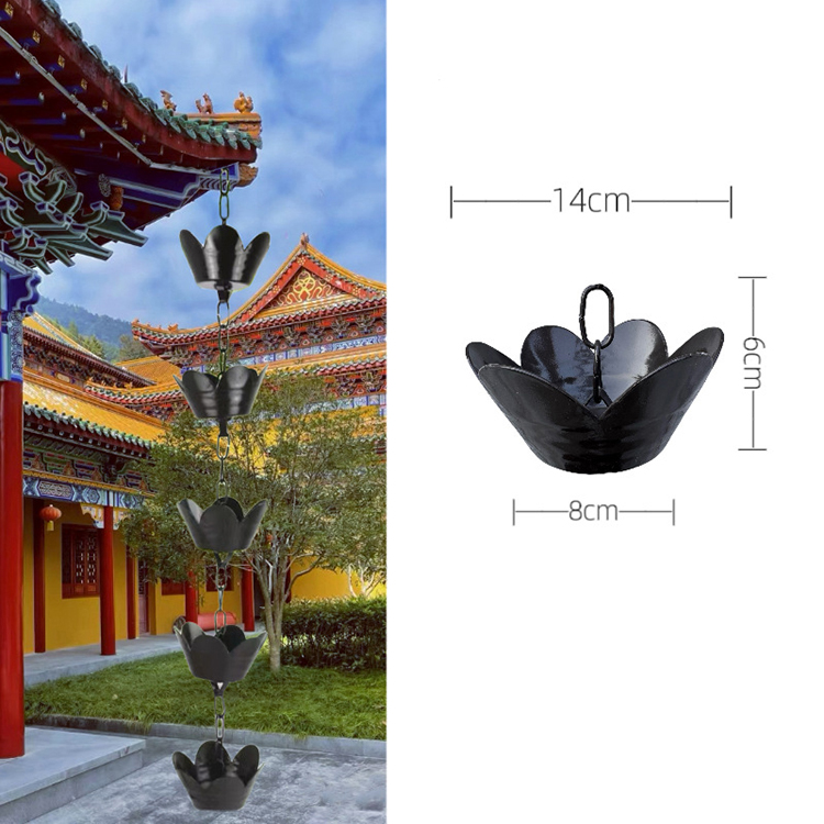 Flower-Shaped Rain Chain