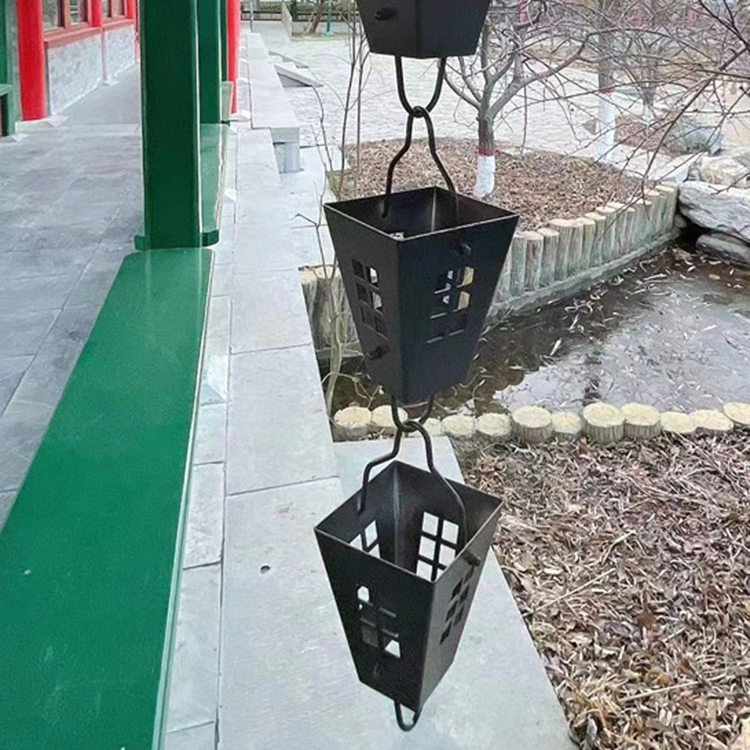 Flower-Shaped Rain Chain