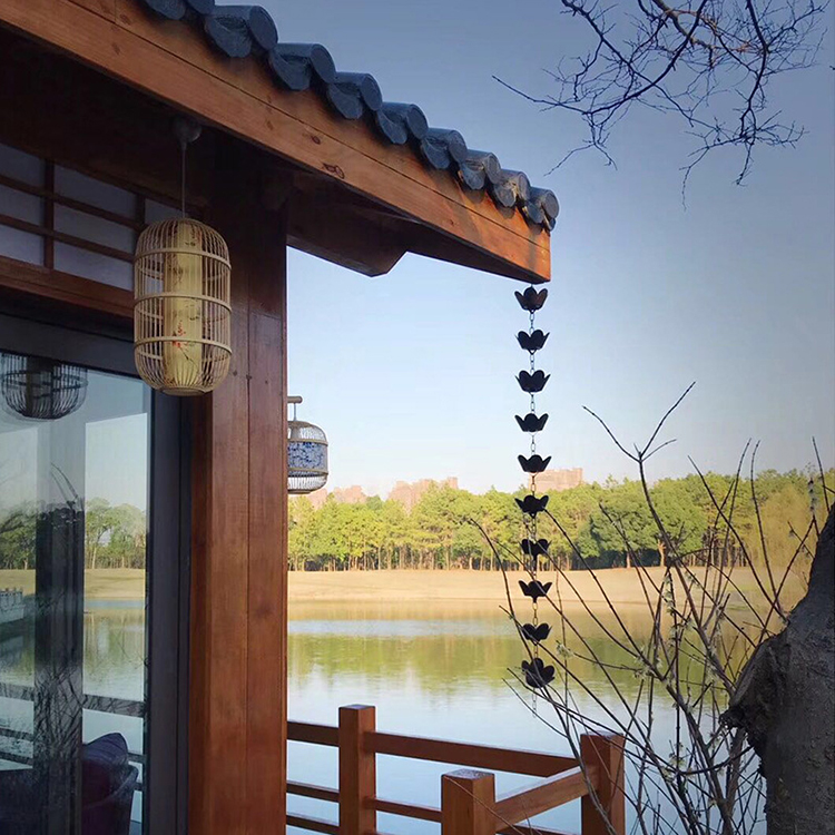 Flower-Shaped Rain Chain