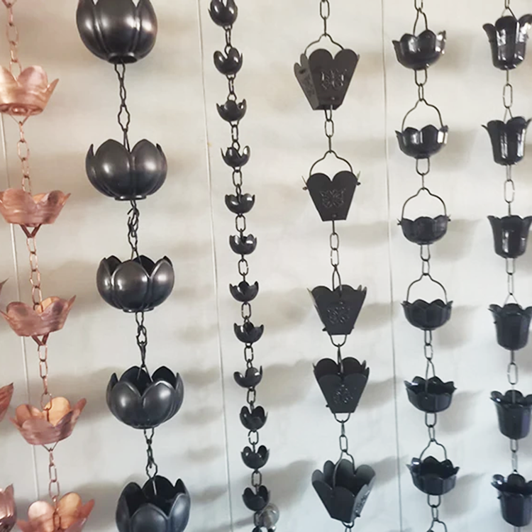 Flower-Shaped Rain Chain