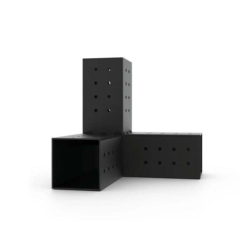 4x4 Three-Way Pergola Bracket | Durable Carbon Steel Connector for Outdoor Structures